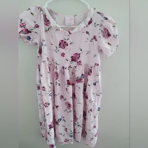 Rose cottage floral print girl dress size 10